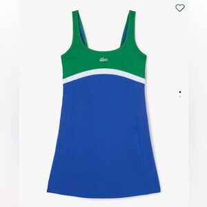 Bandier x Lacoste All Motion colorblock tennis dress small